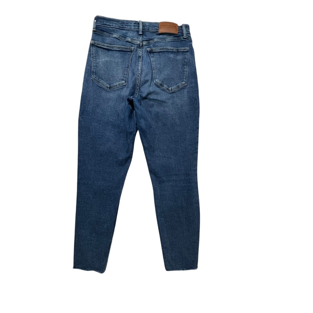 Lucky Brand Bridgette Skinny Jeans Women 10 X 30 Blue Denim High-Rise Frayed Hem - Picture 3 of 11